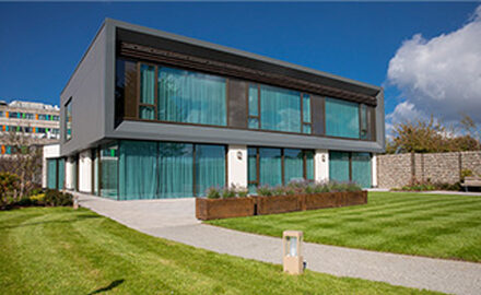 Open corner sliding doors in North Wales - Maggie's Centre, North Wales - IQ Projects