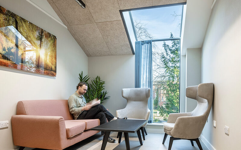 Frameless eaves windows in Leeds - Seacroft Hospital - IQ Projects