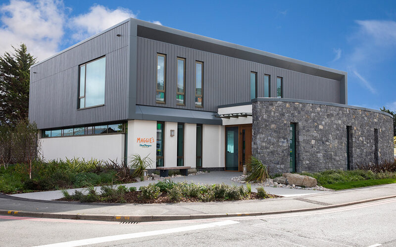 Open corner sliding doors in North Wales - Maggie's Centre, North Wales - IQ Projects