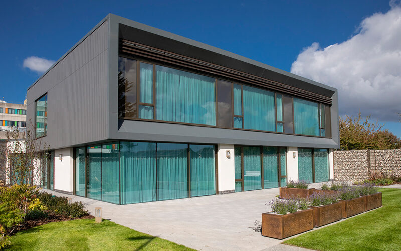 Open corner sliding doors in North Wales - Maggie's Centre, North Wales - IQ Projects