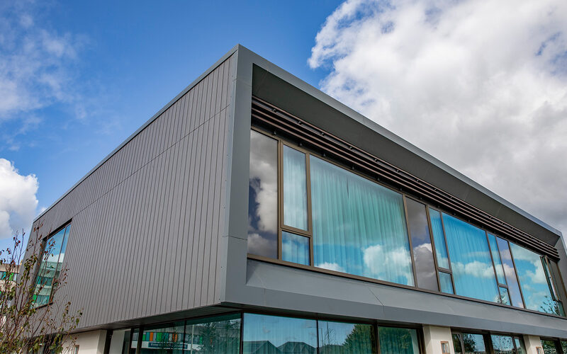 Open corner sliding doors in North Wales - Maggie's Centre, North Wales - IQ Projects