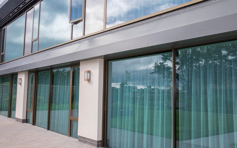 Open corner sliding doors in North Wales - Maggie's Centre, North Wales - IQ Projects