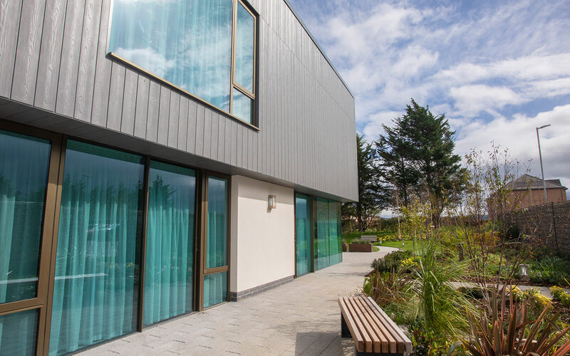 Open corner sliding doors in North Wales - Maggie's Centre, North Wales - IQ Projects