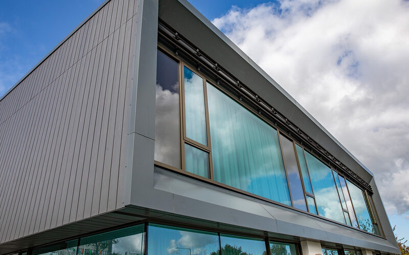 Open corner sliding doors in North Wales - Maggie's Centre, North Wales - IQ Projects