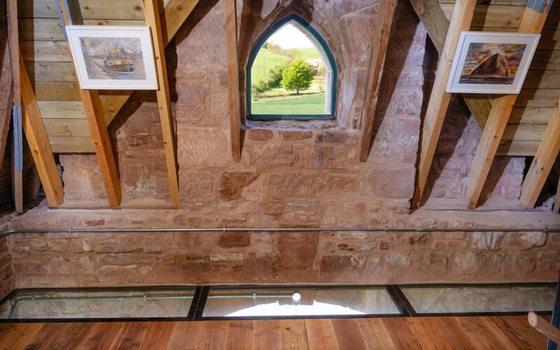 Fire Rated Glass Floor and Oriel Windows in East Lothian - Papple Steading - IQ Projects