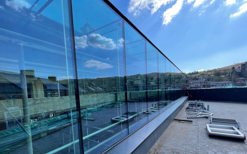 Construction Progressing | Clerestory Structural Roof Glazing in Wales | Maesteg Town Hall